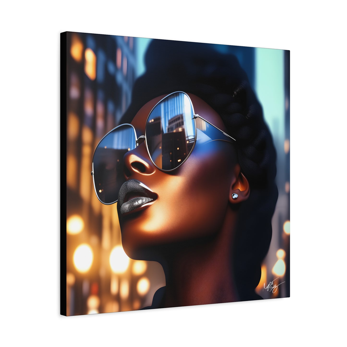 I Am A Diva Black Woman Afrocentric Art Canvas Wall Print
