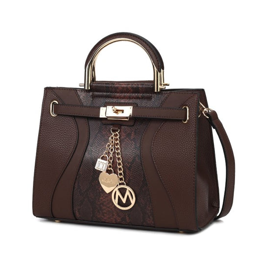 Cassia vegan Leather Satchel Bag - Xtreme Shopper