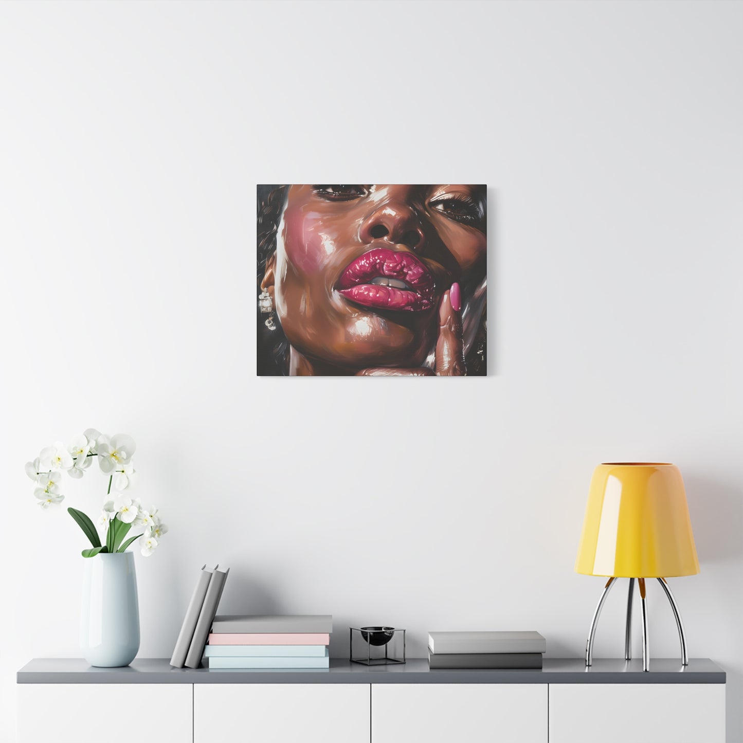 Let Me Tell You A Secret Afrocentric Black Woman Art Canvas Wall Print