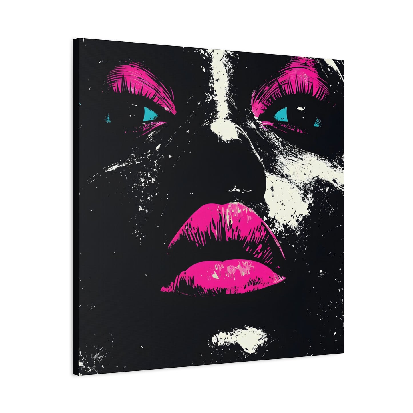 Anticipation Black Woman Art Canvas Wall Print