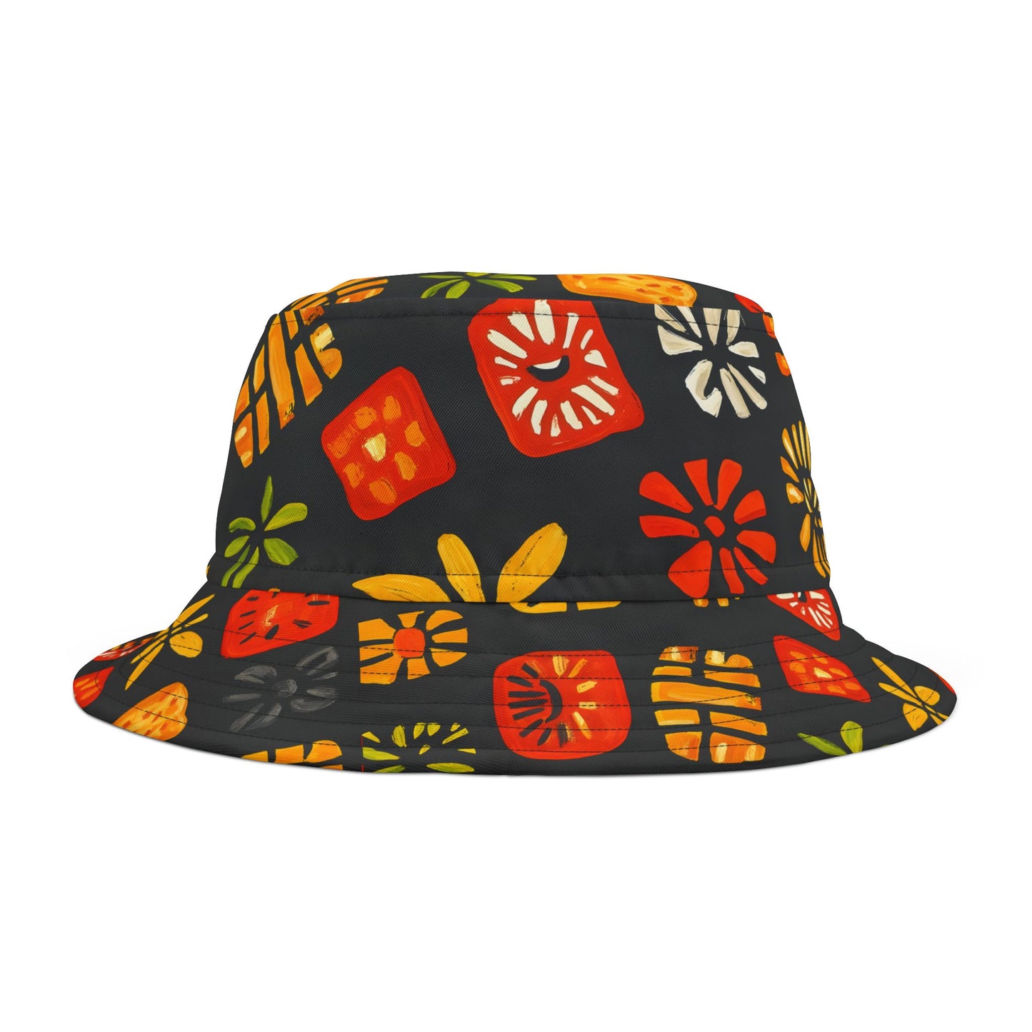 Trendy Ethnic Inspired Print Unisex Bucket Beach Hat