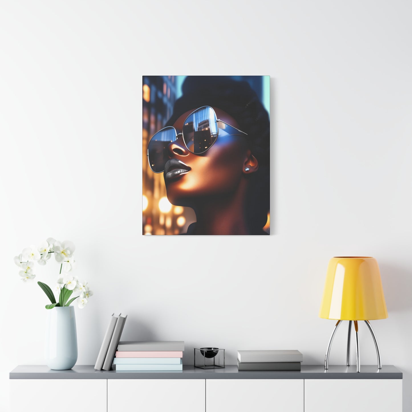 I Am A Diva Black Woman Afrocentric Art Canvas Wall Print