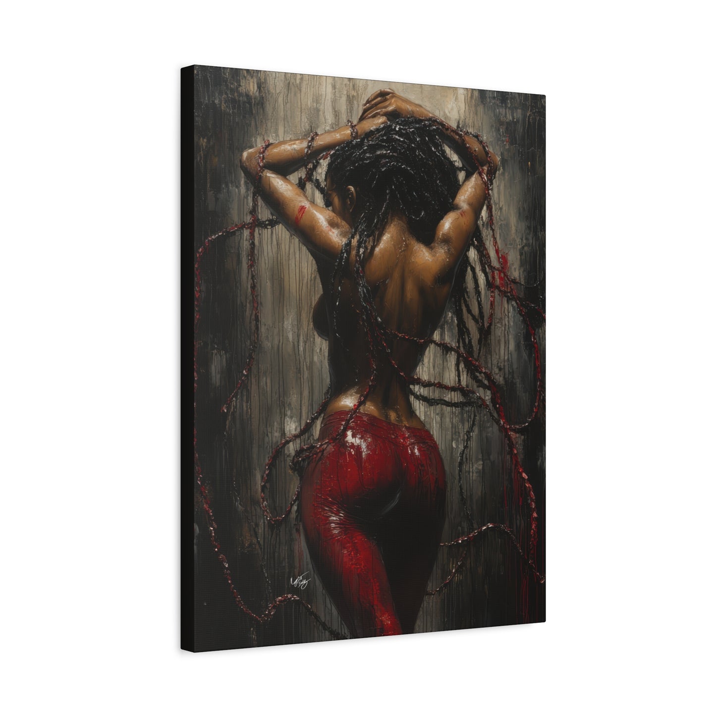 Private Dancer Afrocentric Black Woman Art Canvas Wall Print