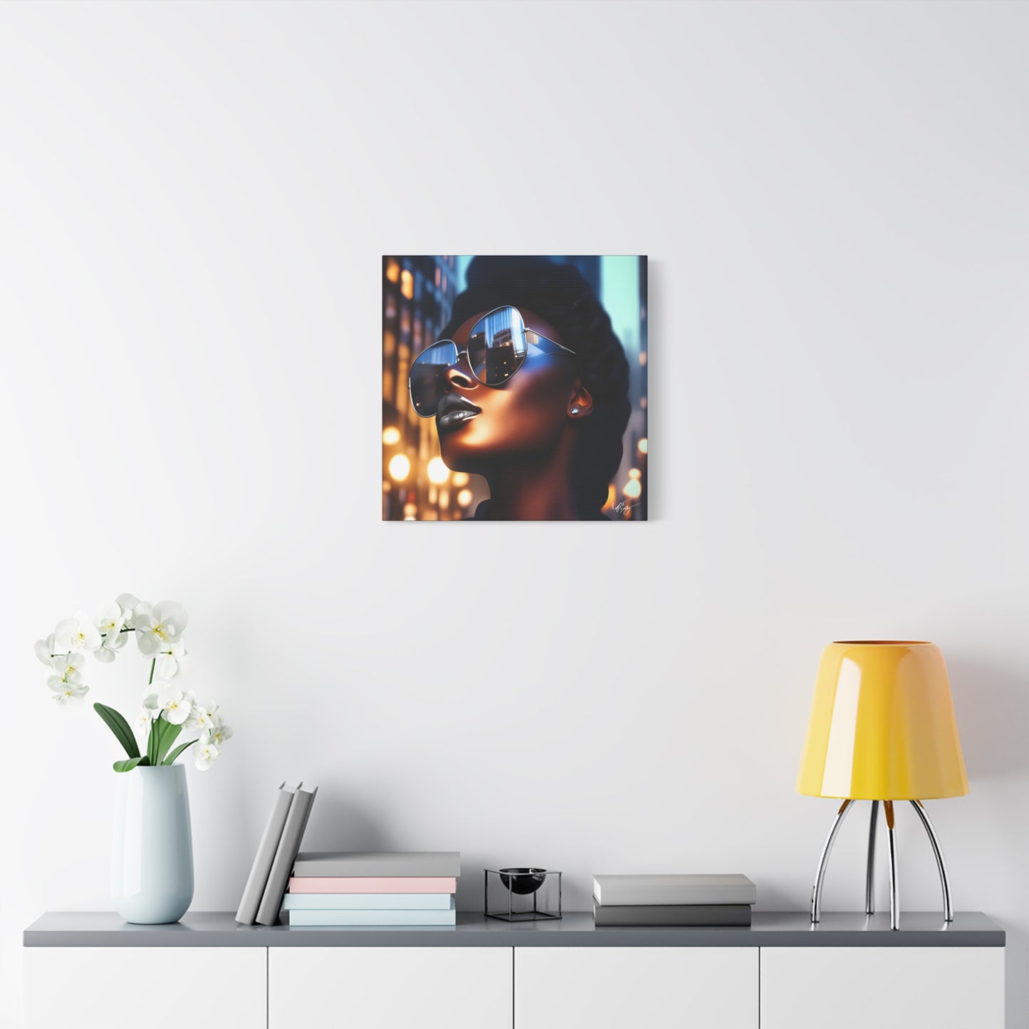 I Am A Diva Black Woman Afrocentric Art Canvas Wall Print