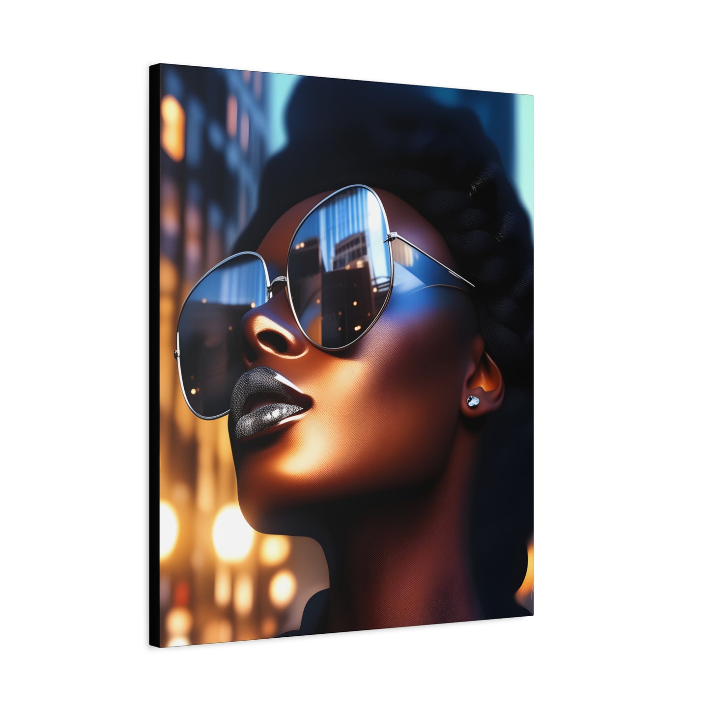 I Am A Diva Black Woman Afrocentric Art Canvas Wall Print