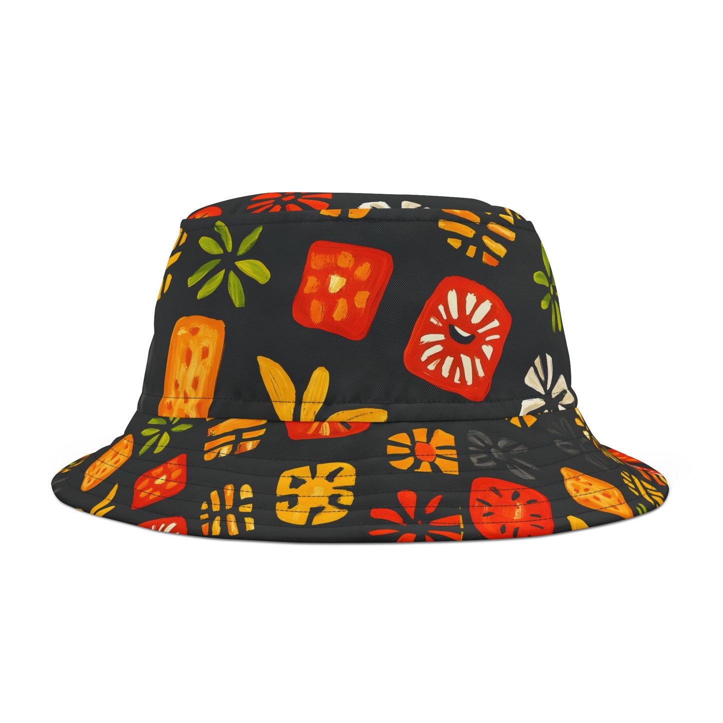 Trendy Ethnic Inspired Print Unisex Bucket Beach Hat
