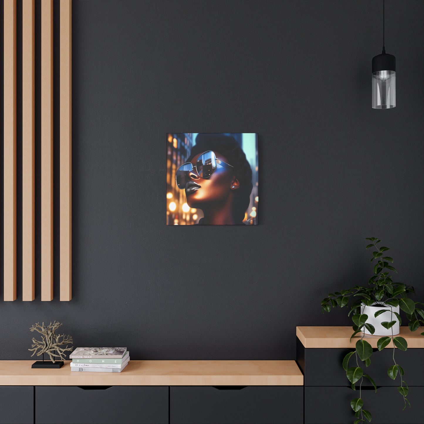 I Am A Diva Black Woman Afrocentric Art Canvas Wall Print
