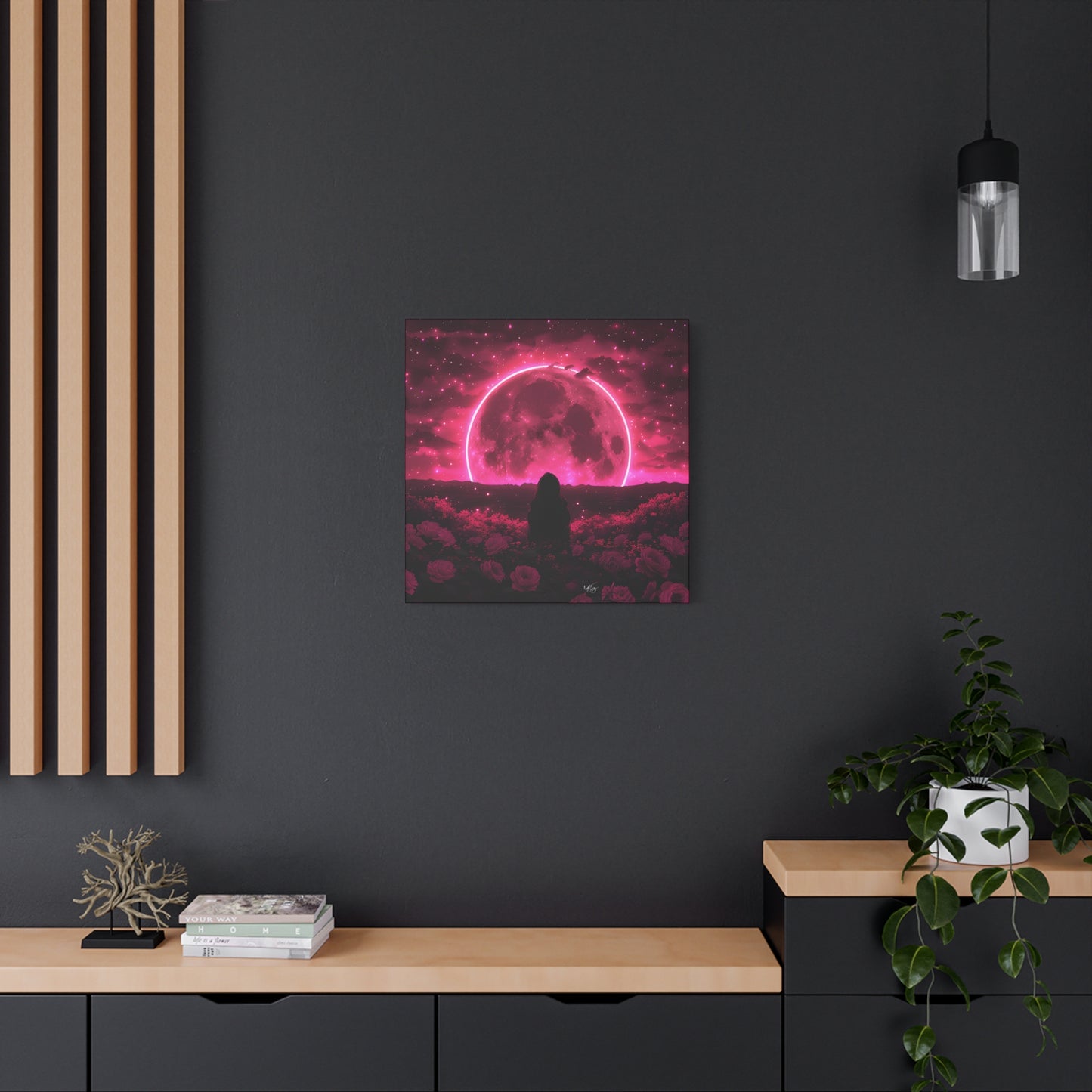 It Rises in the East Afrocentric Black Woman Abstract Art Canvas Wall Print