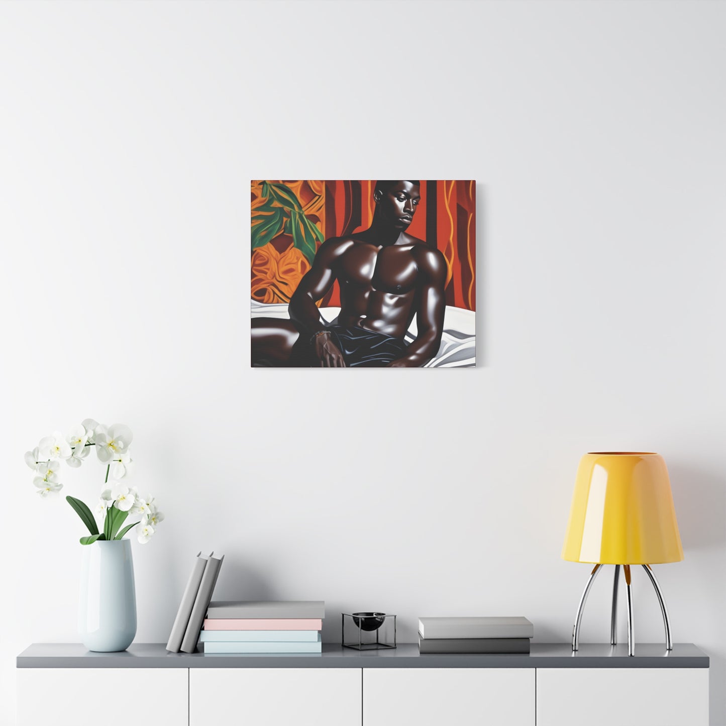 Good Morning Afrocentric Black Artwork Canvas Wall Print