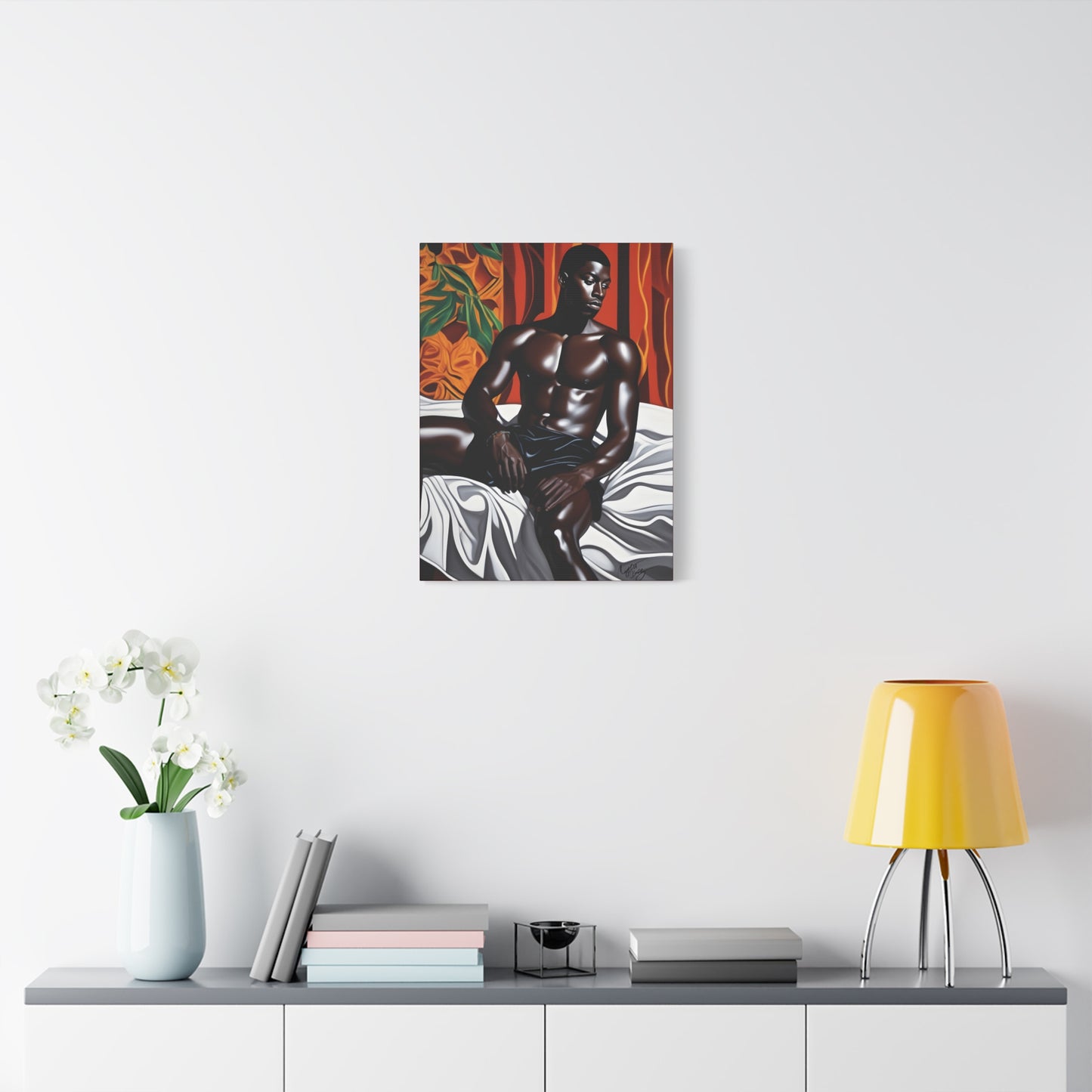 Good Morning Afrocentric Black Artwork Canvas Wall Print