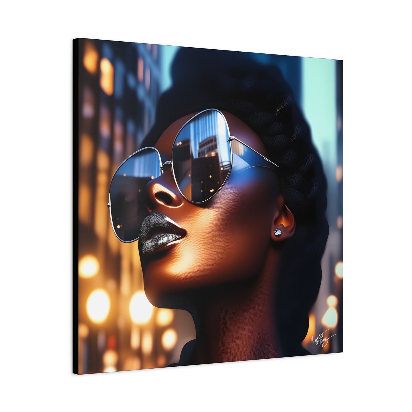 I Am A Diva Black Woman Afrocentric Art Canvas Wall Print