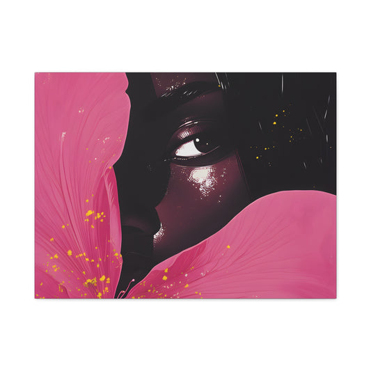 Beautiful Secrets Afrocentric Black Woman Art Canvas Wall Print - Xtreme Shopper