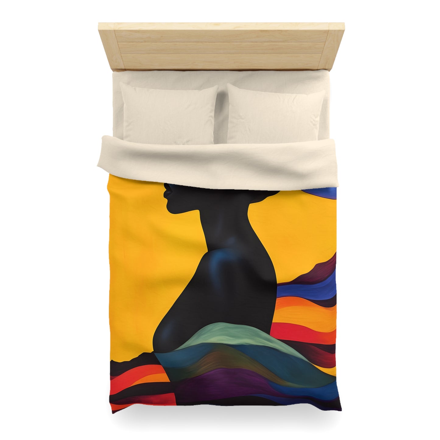 Bohemian Sunset Microfiber Duvet Cover | Vibrant Home Decor, Bedroom Makeover, Gift for Her, Cozy Bedding, Artistic Bed Linen
