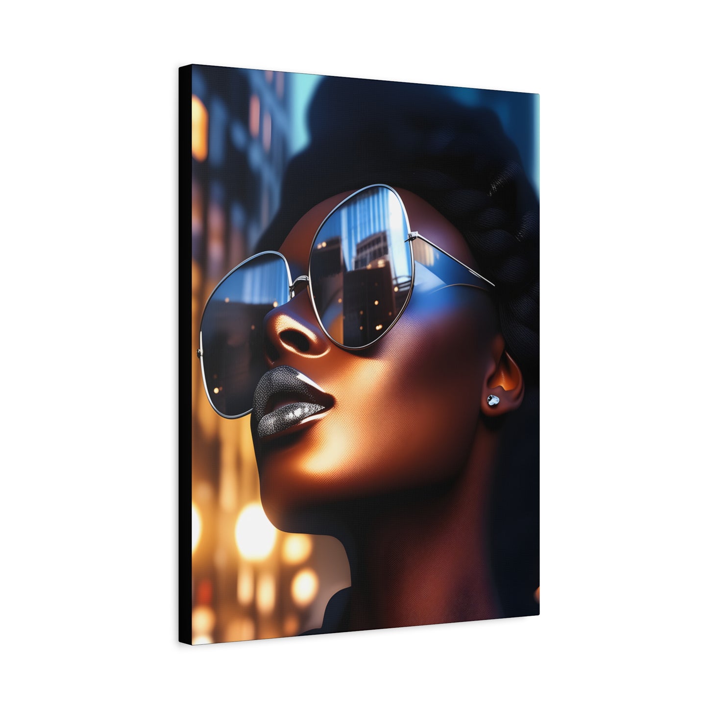 I Am A Diva Black Woman Afrocentric Art Canvas Wall Print