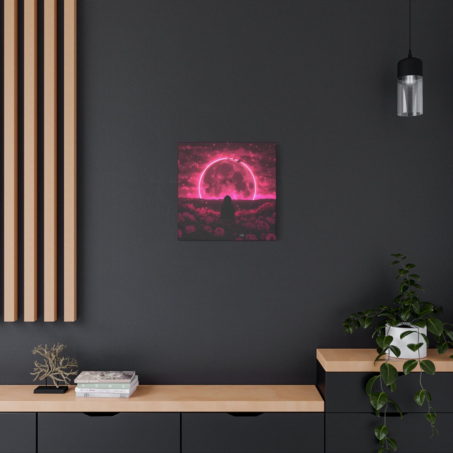 It Rises in the East Afrocentric Black Woman Abstract Art Canvas Wall Print