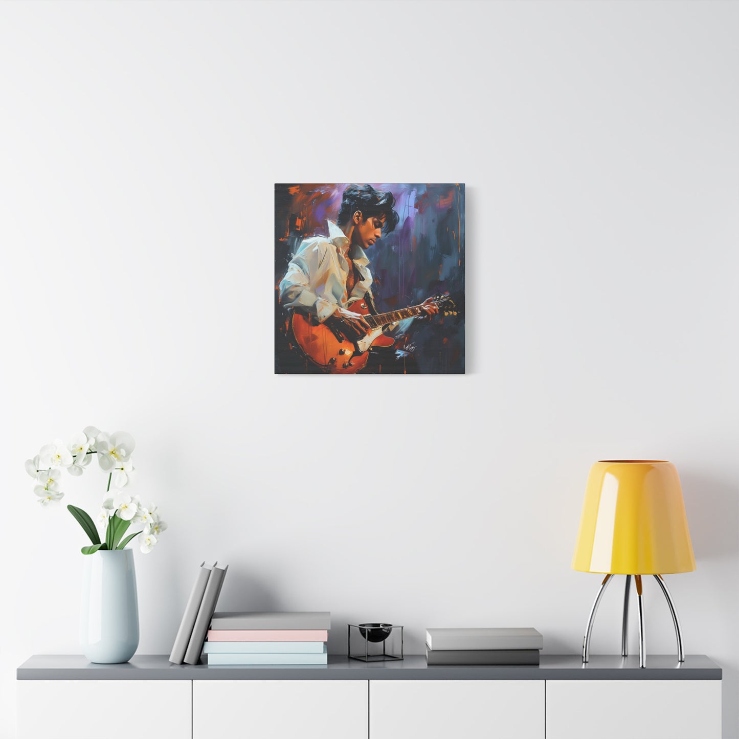 Prince In Concert Afrocentric Black Art Canvas Wall Print