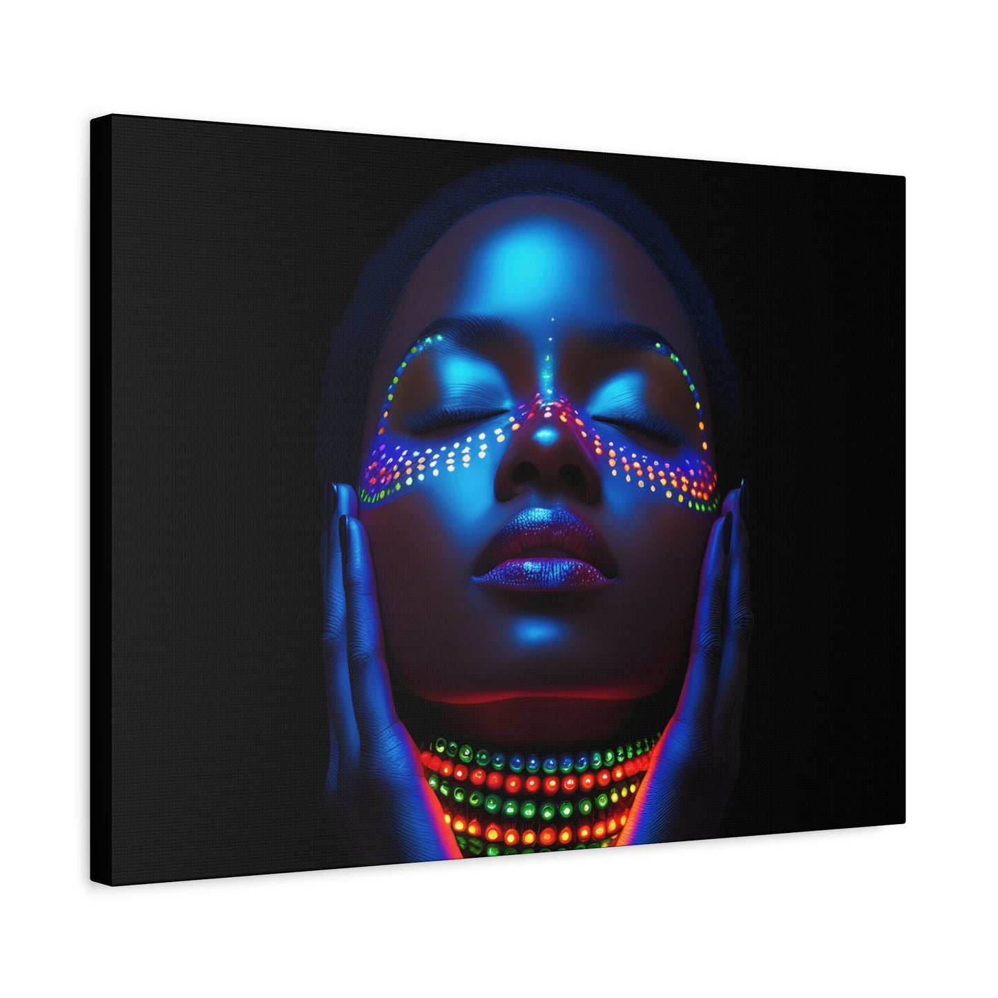 My Future Is Brighter Than The Darkness Black Woman Art Canvas Wall Print