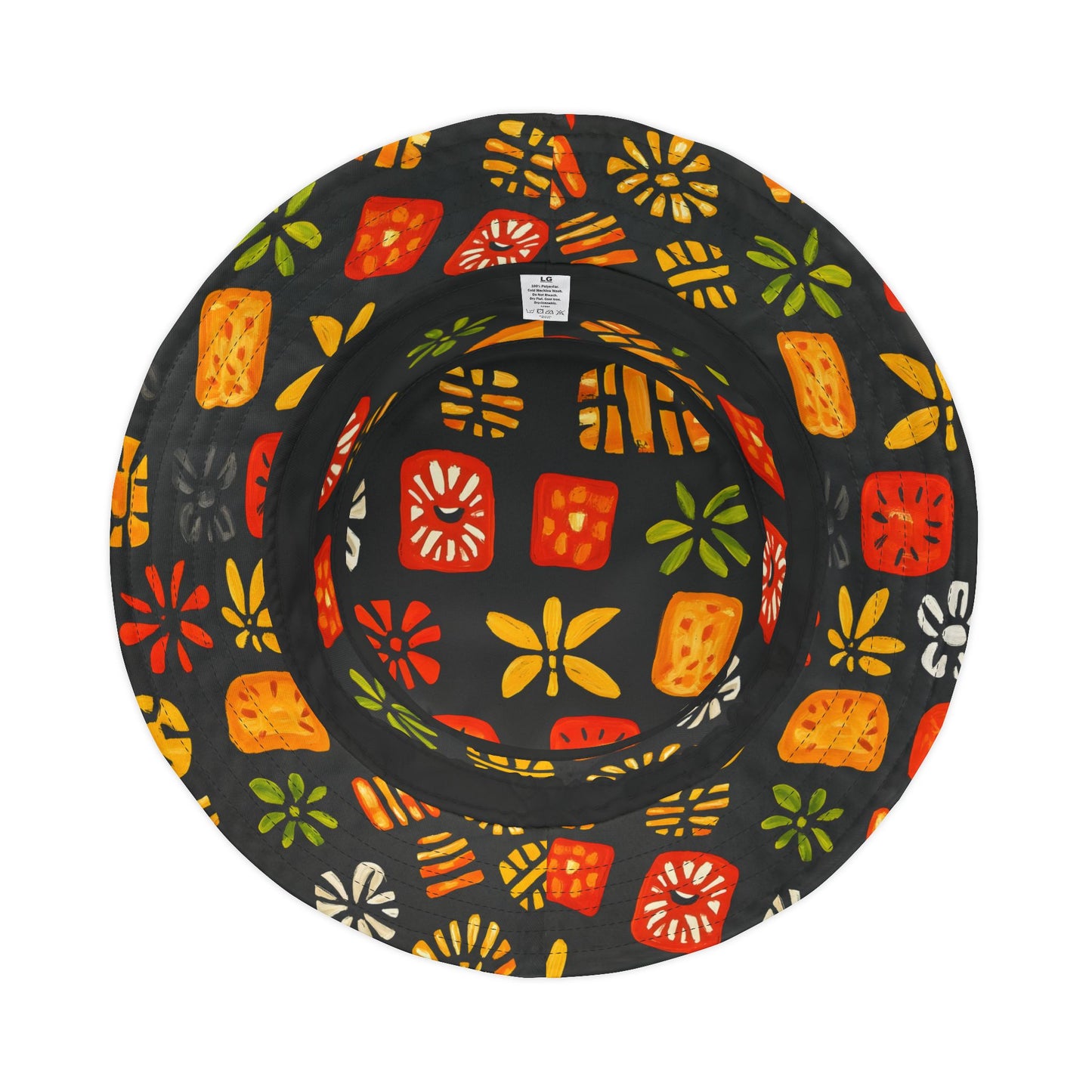 Trendy Ethnic Inspired Print Unisex Bucket Beach Hat