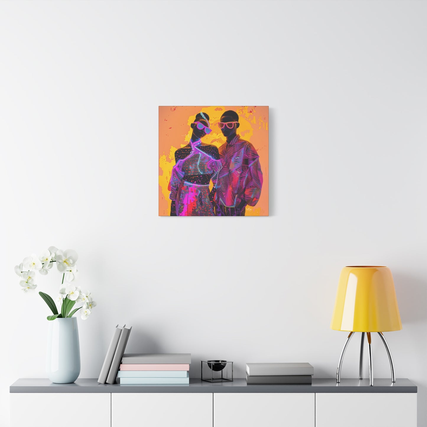 You Know We're Fly Afrocentric Black Abstract Art Canvas Wall Print