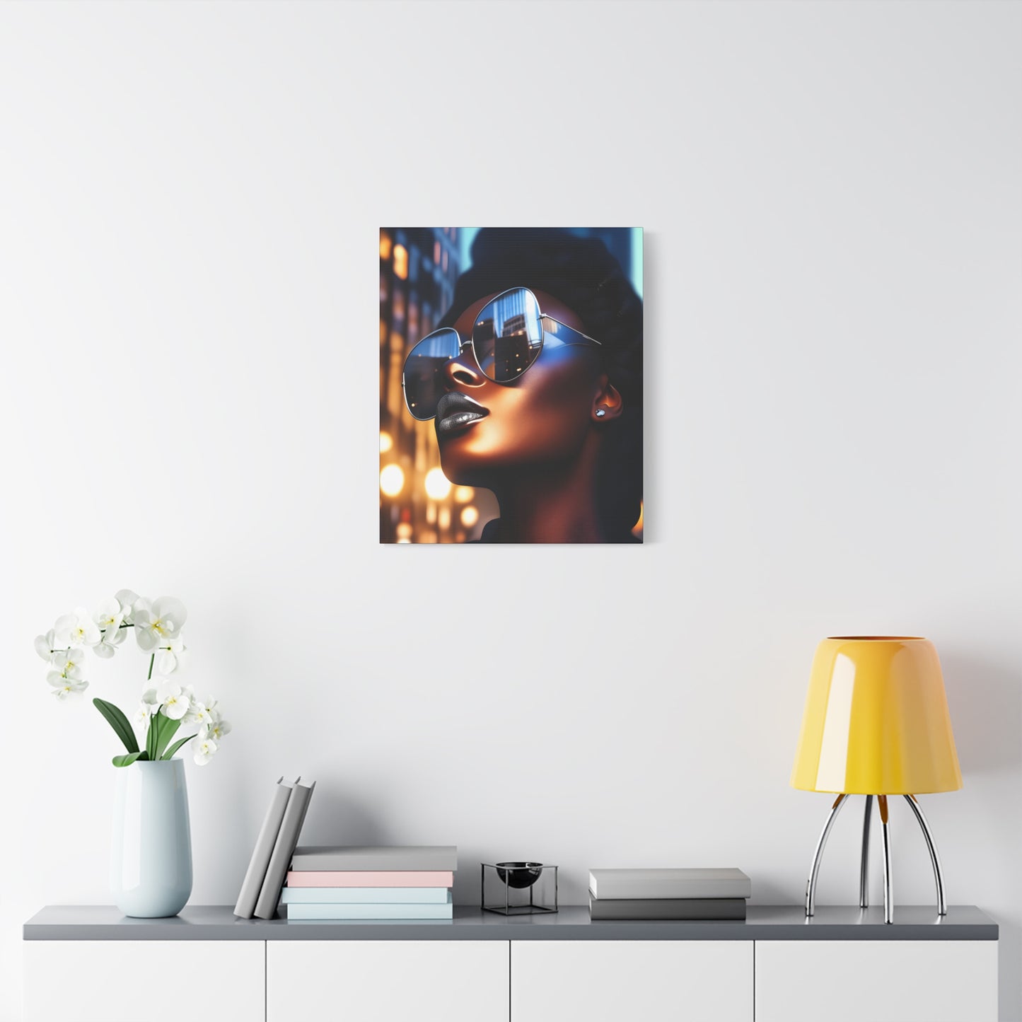 I Am A Diva Black Woman Afrocentric Art Canvas Wall Print