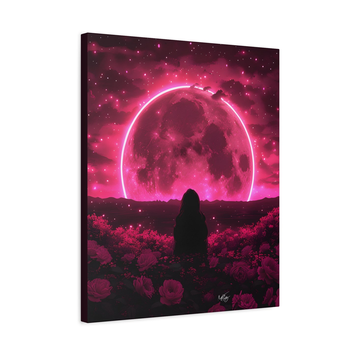 It Rises in the East Afrocentric Black Woman Abstract Art Canvas Wall Print