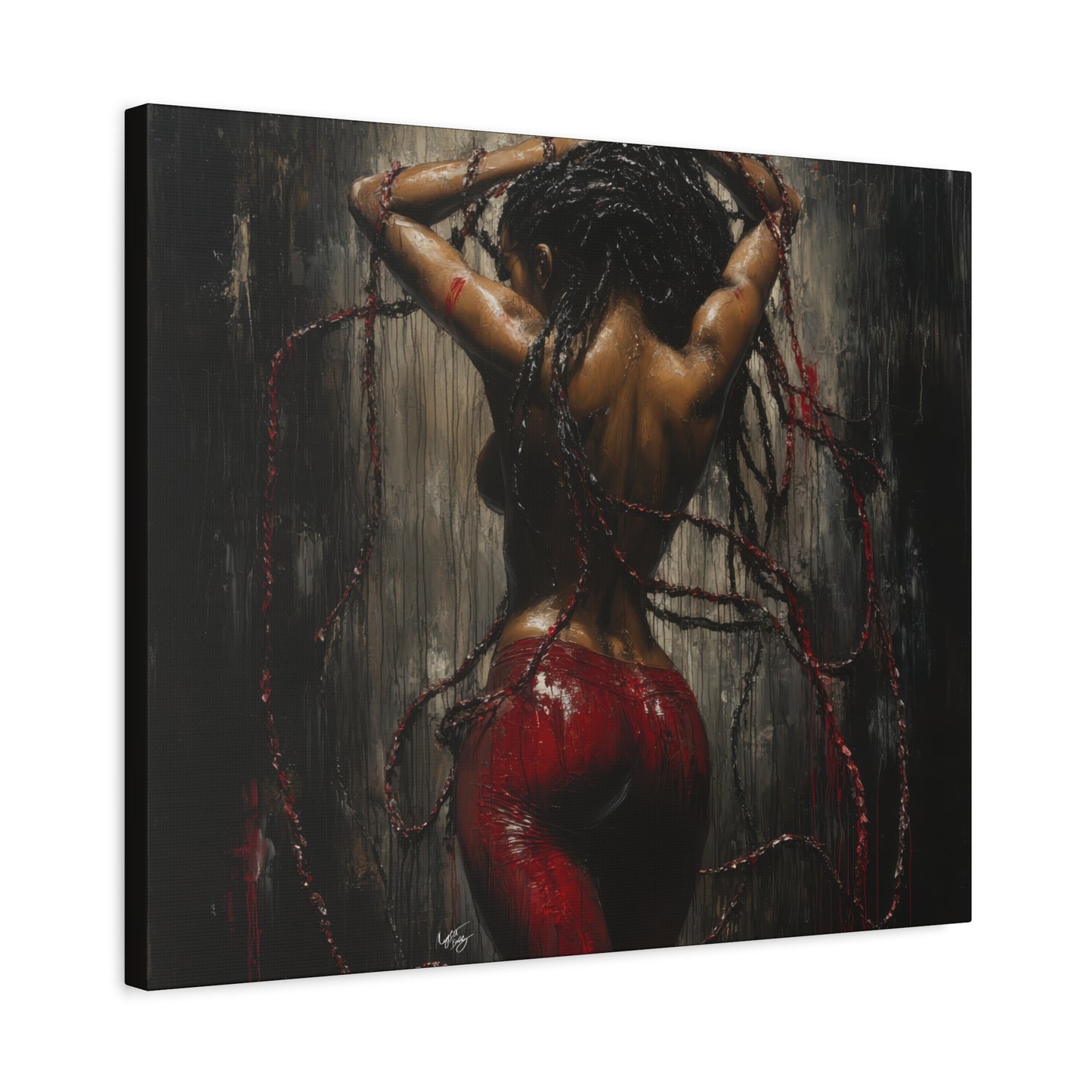 Private Dancer Afrocentric Black Woman Art Canvas Wall Print
