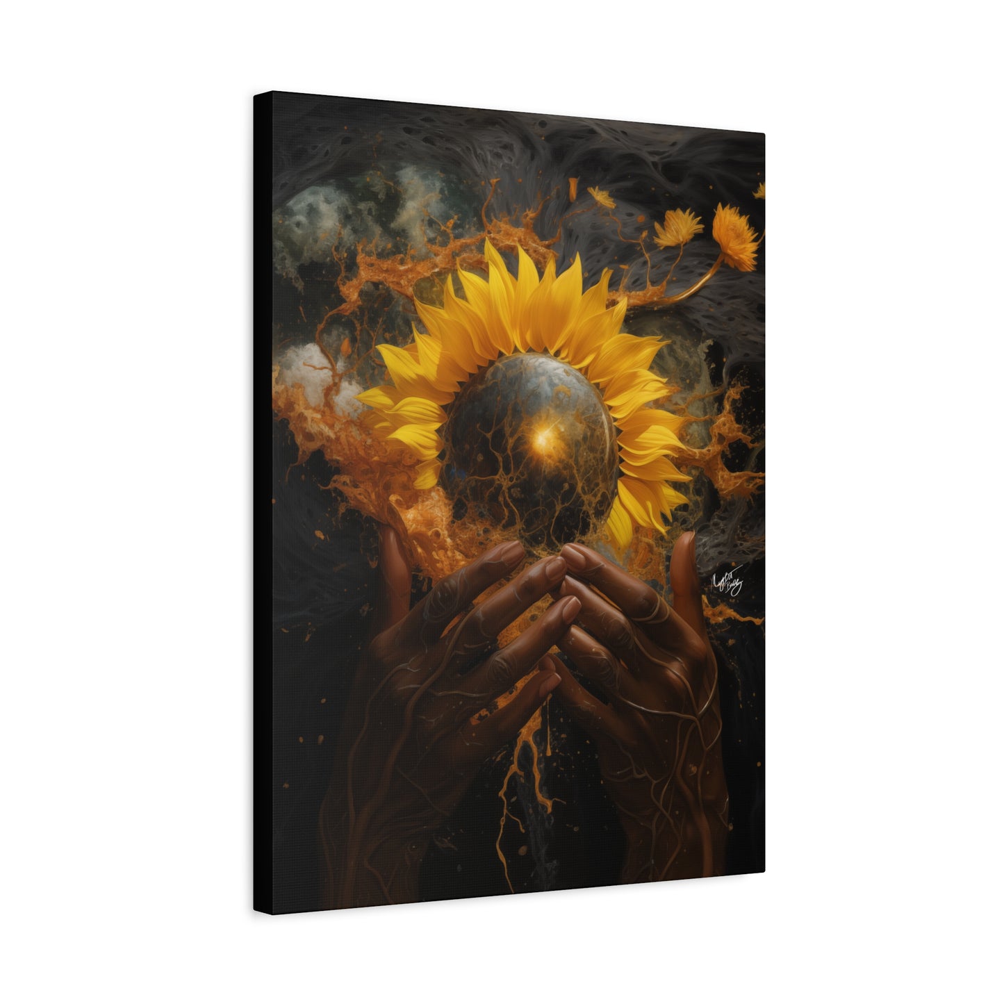 New Beginnings Afrocentric Black Art Canvas Wall Print