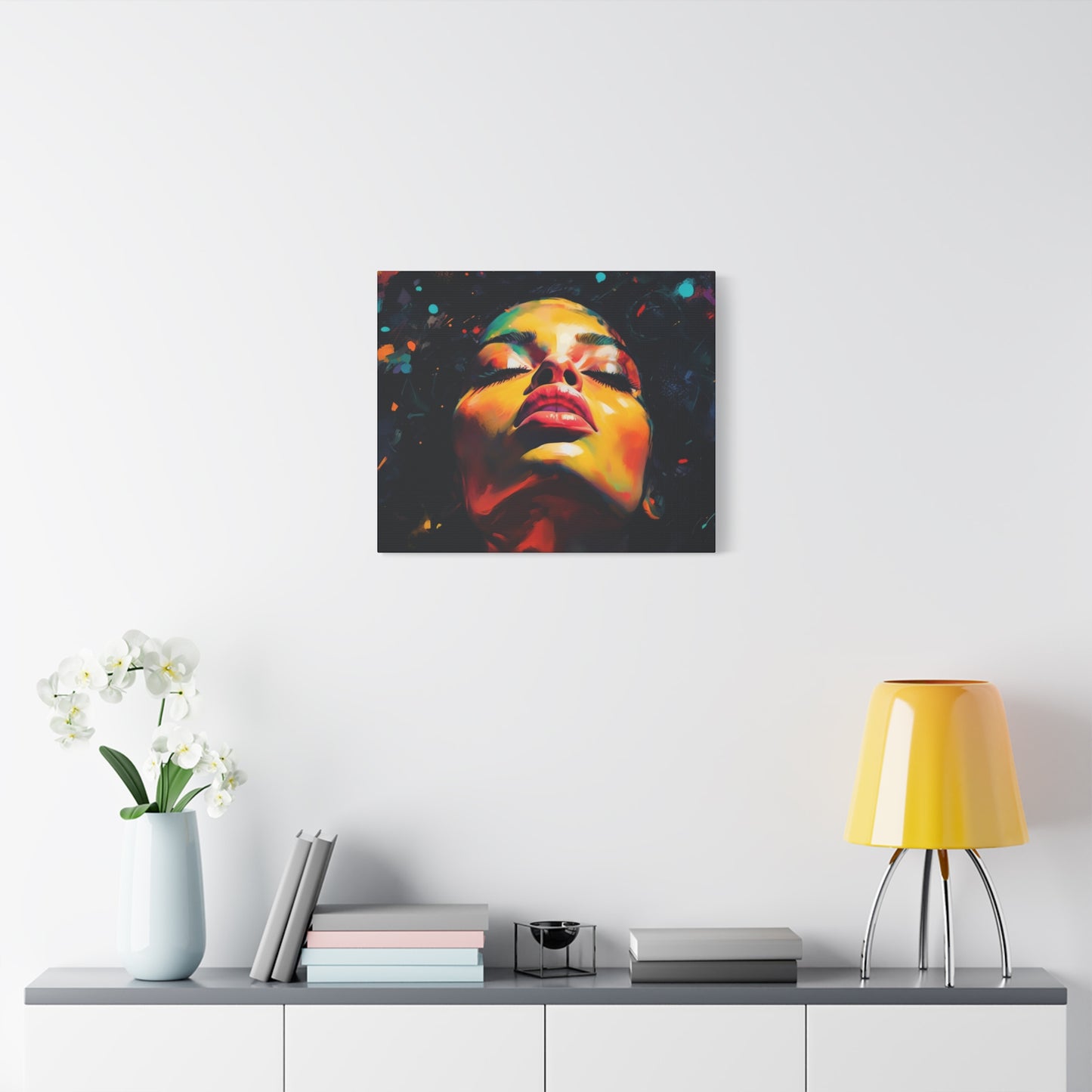 The Rapture Black Woman Abstract Artwork Canvas Wall Print