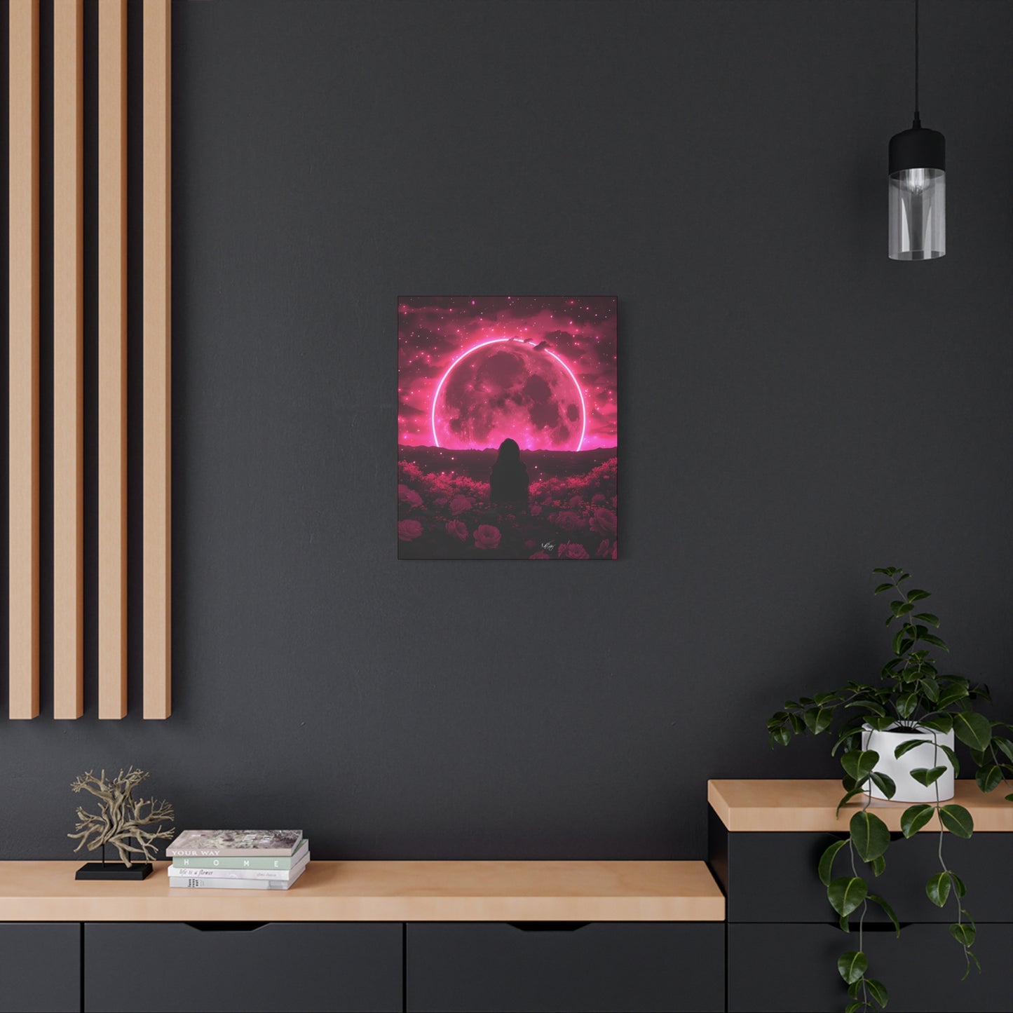 It Rises in the East Afrocentric Black Woman Abstract Art Canvas Wall Print