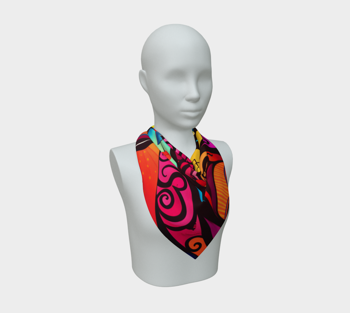 The Mask Silk Habotai Square Scarf