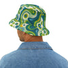 Psychedelic Swirl Festival Print Unisex Bucket Beach Hat