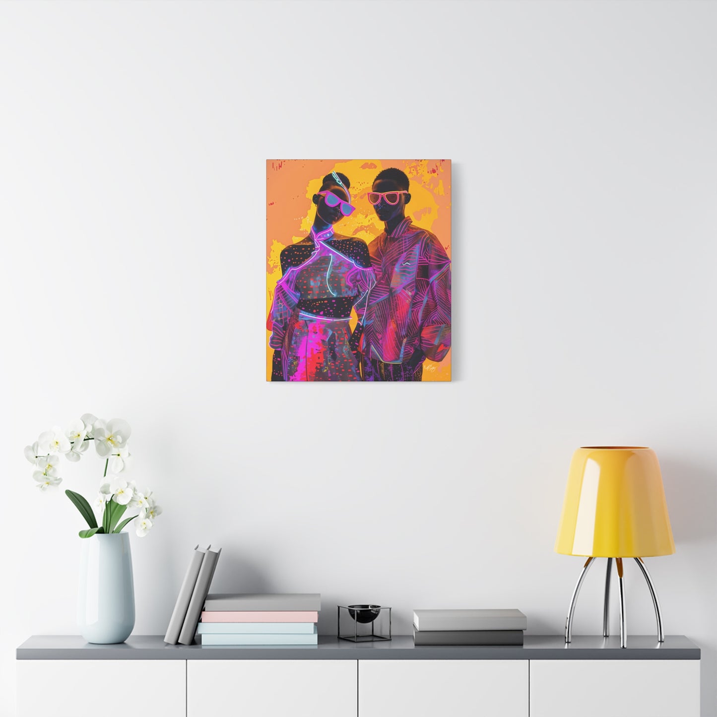 You Know We're Fly Afrocentric Black Abstract Art Canvas Wall Print
