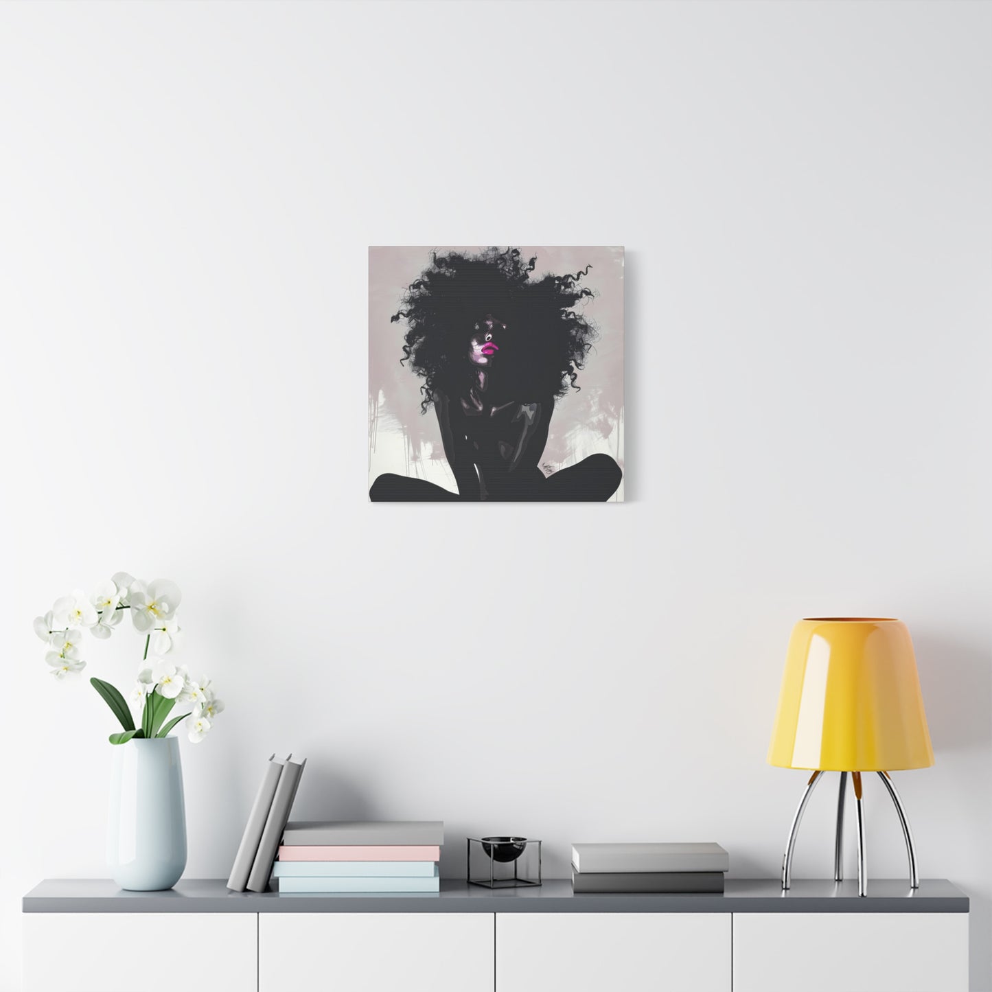 I Know You See Me Afrocentric Black Woman Abstract Art Canvas Wall Print