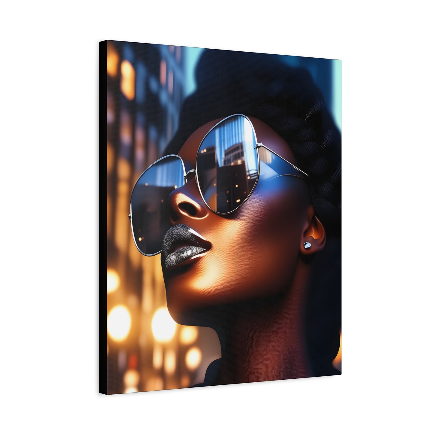 I Am A Diva Black Woman Afrocentric Art Canvas Wall Print