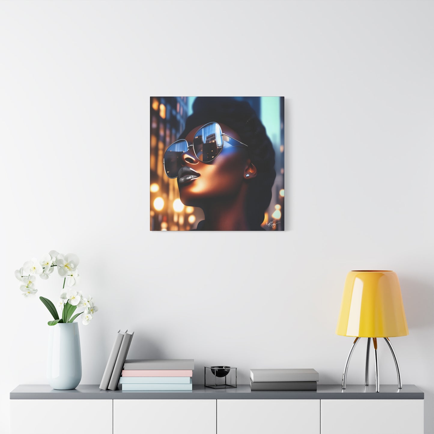 I Am A Diva Black Woman Afrocentric Art Canvas Wall Print
