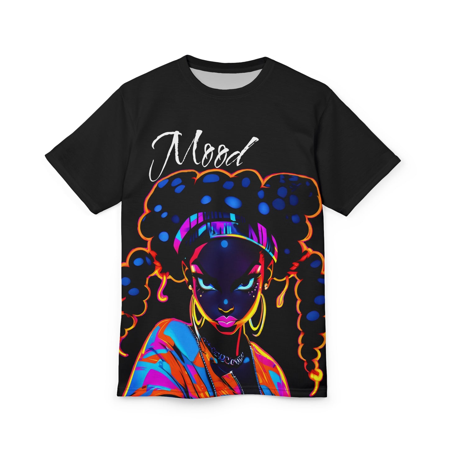Mood Black Anime Statement Trendy Streetwear Unisex Graphic Tee T-Shirt