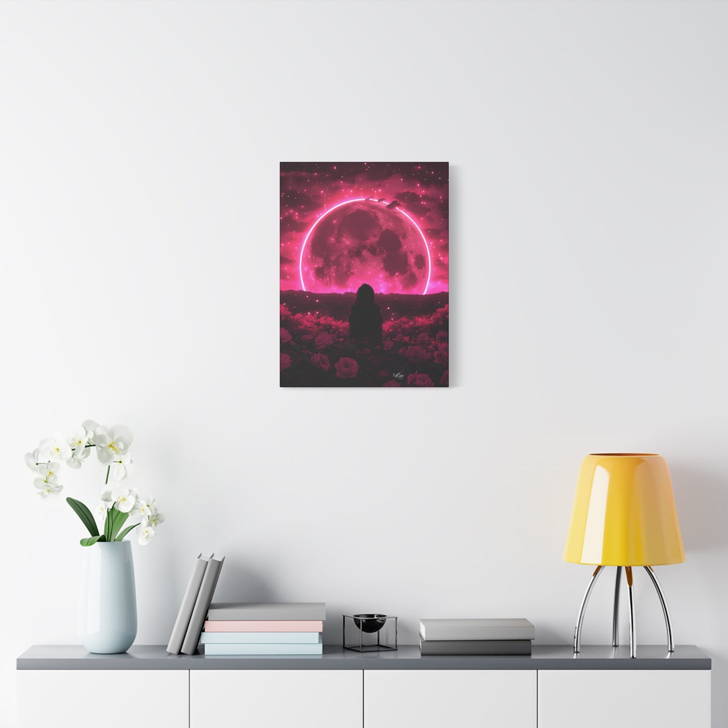 It Rises in the East Afrocentric Black Woman Abstract Art Canvas Wall Print