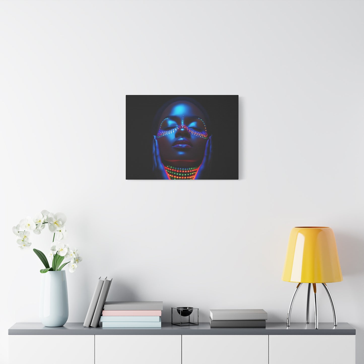 My Future Is Brighter Than The Darkness Black Woman Art Canvas Wall Print