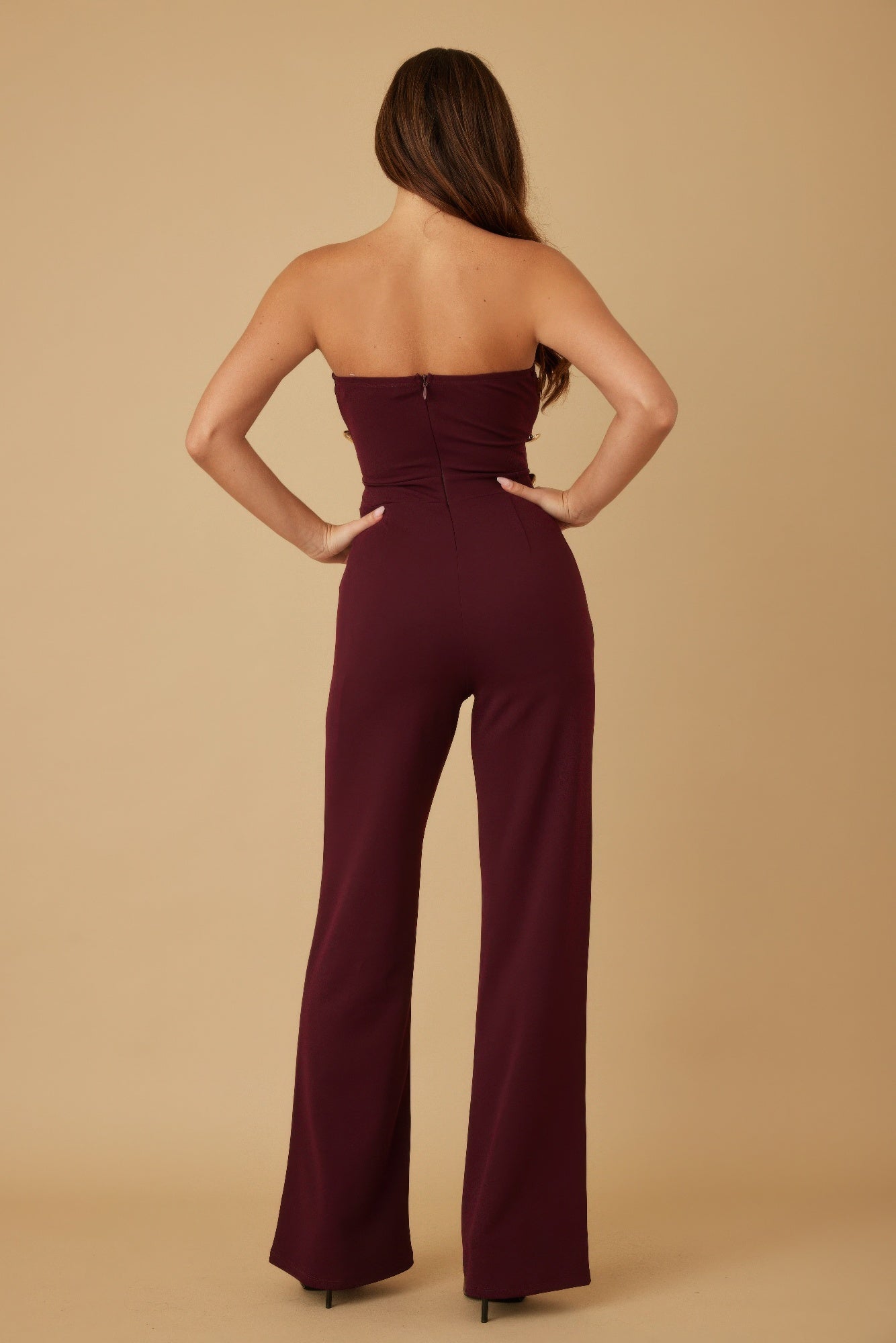 Multi Flat Mirror Stone Evening Party Jumpsuit - Xtreme Shopper