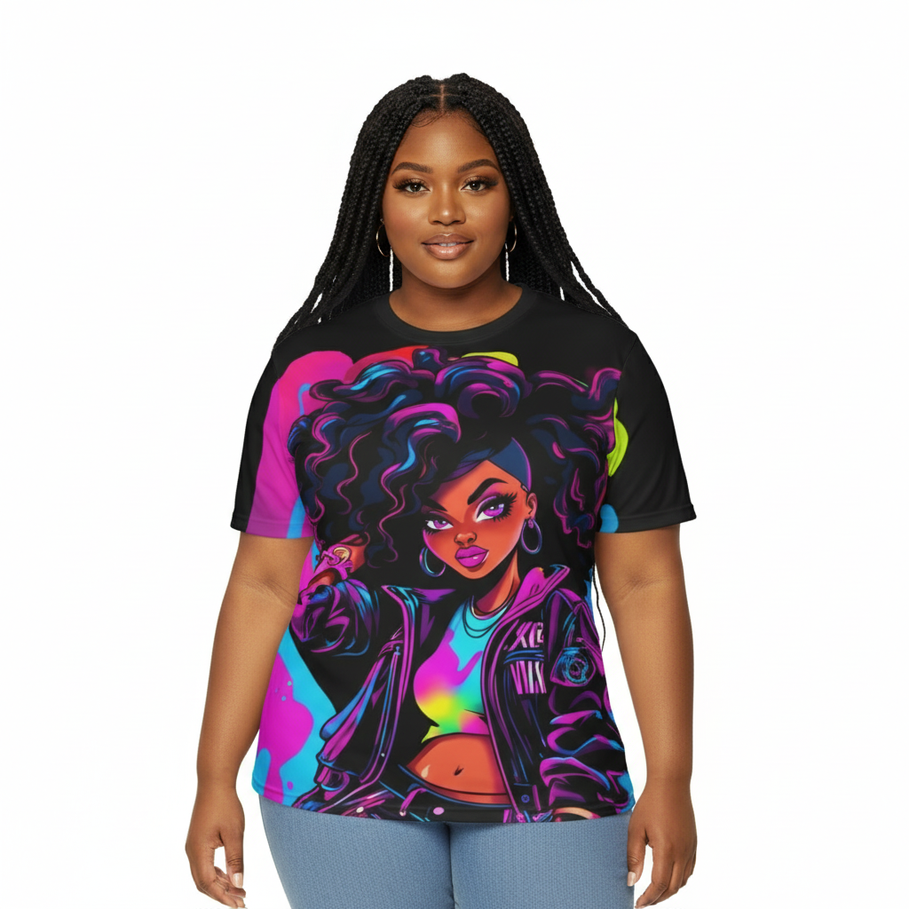 I'm A Fly Girl Black Woman Vibrant Graphic Streetwear Unisex Tee T-Shirt