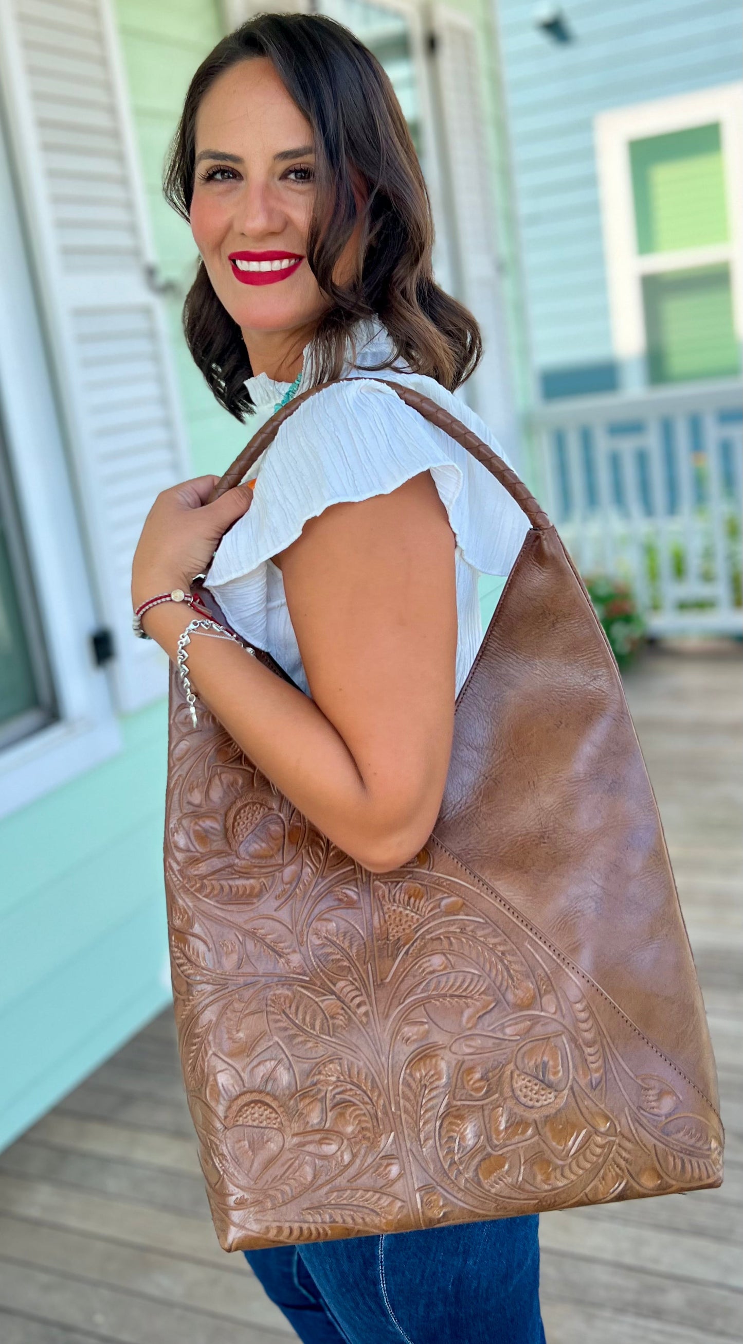 The Nancy Ann Leather Hobo Bag