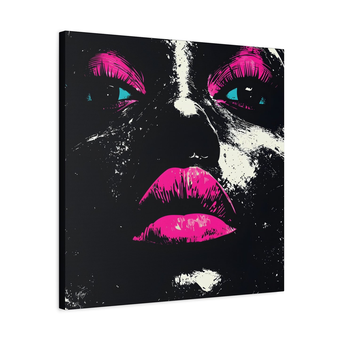 Anticipation Black Woman Art Canvas Wall Print