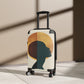 Travel Brings Balance Black Art Hardshell Hardside Lockable Spinner Suitcase Luggage