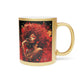 There Will Be Flowers Black Woman Abstract Art Gold Metallic Coffee Mug