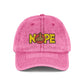 Nope Not Today Statement Vintage Distressed Embroidered Hat