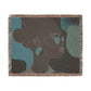 Seriously Beautiful Afrocentric Black Woman Abstract Art Woven Throw Blanket