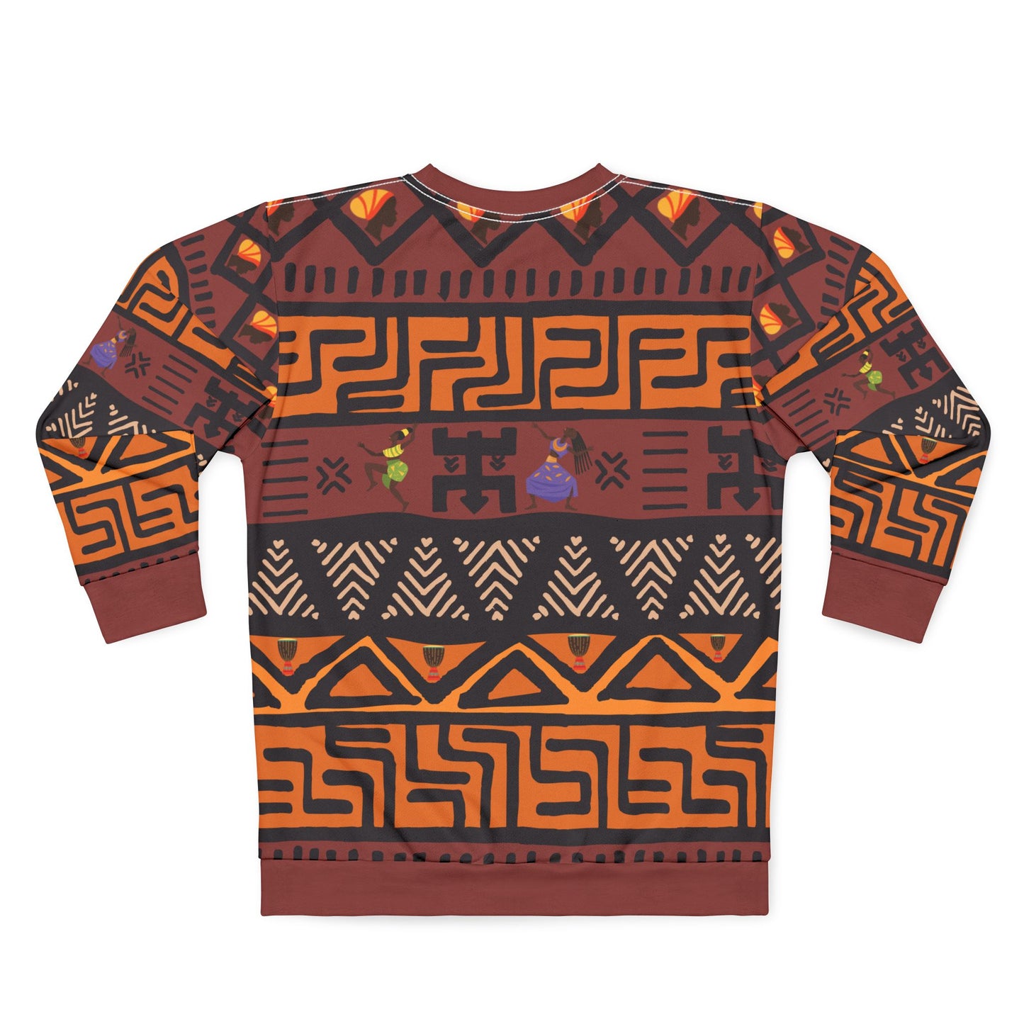 Feel the Music African Inspired Print Sweatshirt
