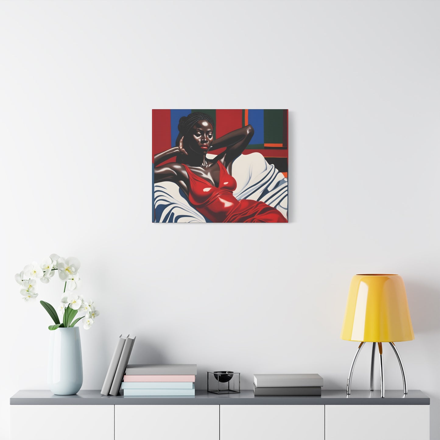 I'll Think About It Afrocentric Black Woman Abstract Art Canvas Wall Print - Xtreme Shopper