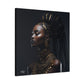 Hair Goals Afrocentric Black Woman Art Canvas Wall Print