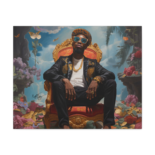 SurrealFlyism Afrocentric Black Man Art Canvas Wall Print
